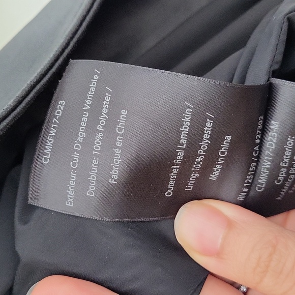 Like New Mackage 100% Lambskin Bomber Jacket XXS-XS - Picture 7 of 7